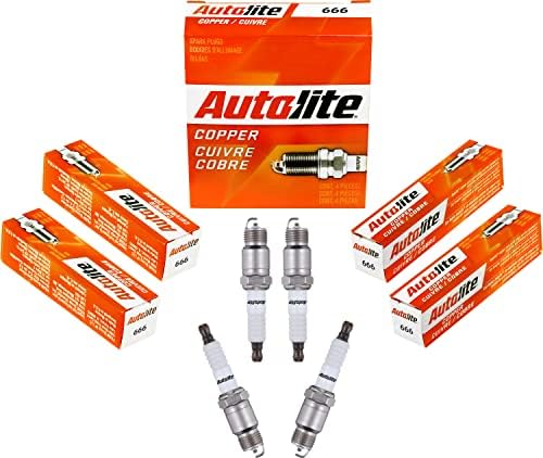 Autolite 666 Copper Resistor Automotive Replacement Spark Plug (1 Pack) Autolite