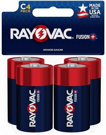 Алкалиновые батарейки C Rayovac Fusion, 4 шт, срок хранения до 10 лет Rayovac