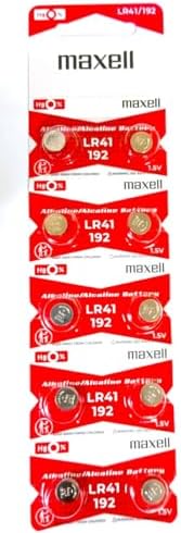 2 щелочные батарейки LR41, 1.5 В, с защитой, без ртути, 25 штук Maxell