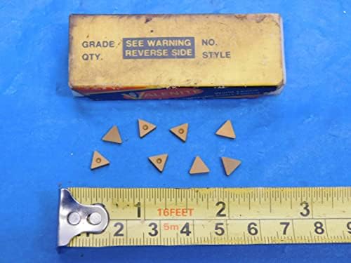 8PCS New VALENITE TBEE 521 ? TiN Coated Carbide Turning Inserts INDEXABLE 522 - MS5077LVR M & J Tooling LLC