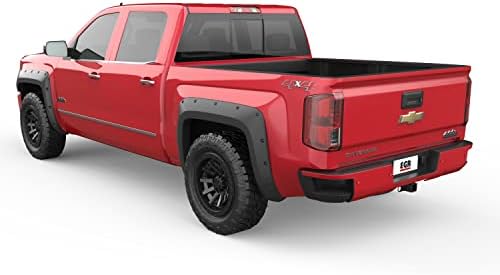 EGR BLF1008-Baseline Fender Flare Set Compatible with Select 14-18 Chevy Silverado 1500 Series Trucks - Textured ABS Construction with Bolt-on Look Egr