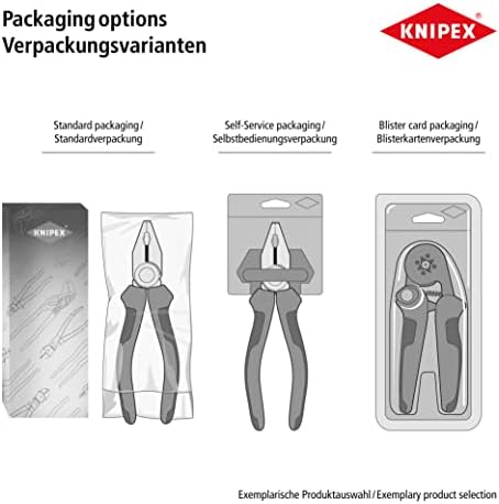 KNIPEX Tools - Combination Pliers, Chrome, 1000V Insulated (106160) Knipex