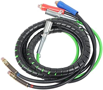 labwork 3-in-1 Wrap Set Air Line Hose Assemblies 15FT 7 Way with Accessories Replacement for Semi Truck Tractor Trailer Labwork