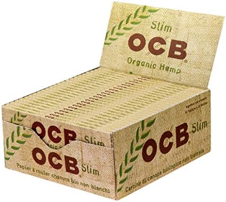 Органическая конопляная бумага OCB Slim King Size, 1600 листов, 50 блокнотов Ocb