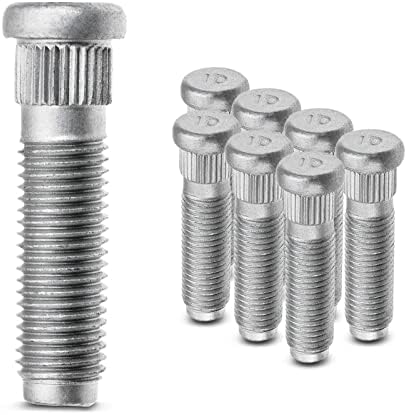 A-Premium 4PCS Wheel Lug Studs M12x1.50 & 33mm Long Serrated Studs Compatible with Chevrolet Aveo Aveo5 Beat Spark Pontiac G3 Wave Wave5 A-Premium