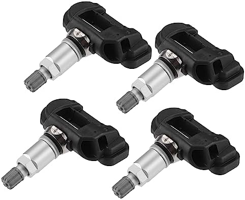 X AUTOHAUX 4Pcs TPMS Sensor No.13581560 for Chevrolet C7 Corvette 2014 2015 2016 2017 2018 2019 Tire Pressure Monitoring Systems Wheel Plastic Black Silver Tone X Autohaux