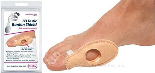 PEDIFIX FELTastic Bunion Shield Felt Protection Cushion Pressiure Relief Pad 1 Piece -OSFM- P48 Pedifix