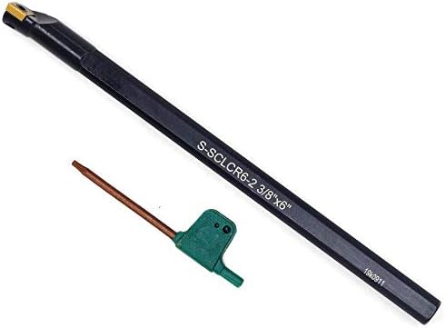 OSCARBIDE Indexable Boring Bar3/8''x6",Right-Hand Sclcr Boring Bar with CCMT21.51(CCMT060204),1 Piece Oscarbide