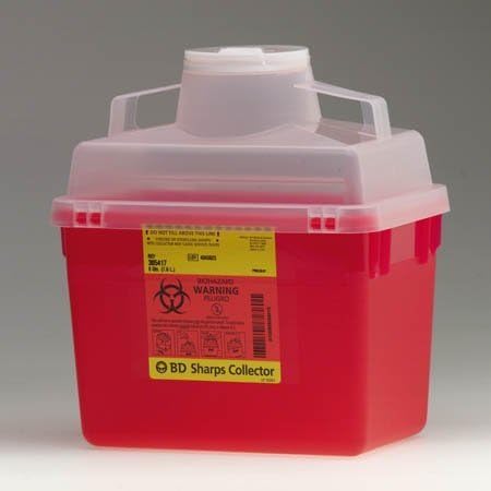 B-d Multi-use Nestable Sharps Container 8 Quart Red BD