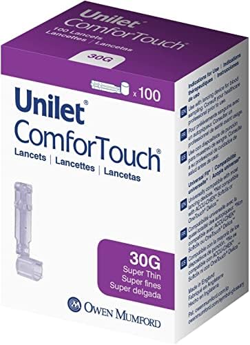 UNILET COMFORTOUCH LANCETS 30G Size: 100 Owen Mumford