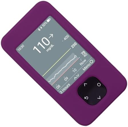 SNK Special Silicone Case for Dexcom G7 & G6 Receiver (can be Placed into Bluetooth Tracker) (Purple) SNK