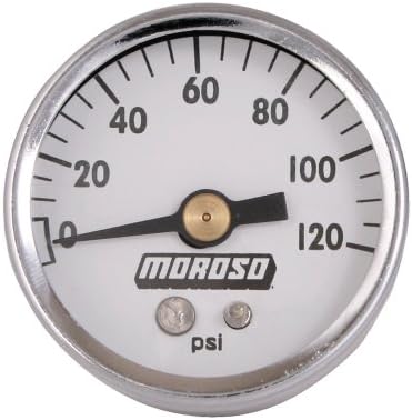 Манометр давления масла, диаметр 3,81 см, диапазон 0-120 PSI, артикул 89611 Moroso