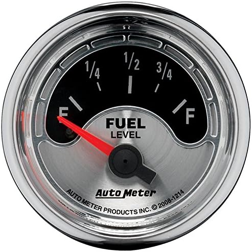 Auto Meter 1214 American Muscle 2-1/16" Short Sweep Electric Fuel Level Gauge for GM Auto Meter