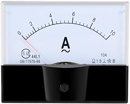 uxcell® AC 0-10A Analog Panel Ammeter Gauge Ampere Current Meter 44L1 1.5 Error Margin Uxcell