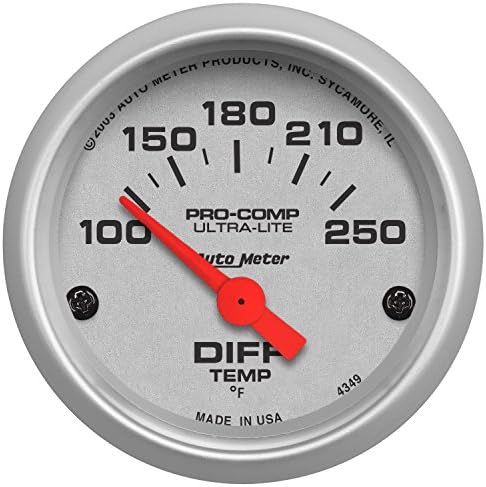 Auto Meter 4349 Ultra-Lite Electric Differential Temperature Gauge Auto Meter