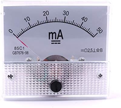 ATOPLEE 1pc DC 0-50mA 85C1 Amperemeter Analog AMP Current Panel Meter Ammeter Gauge Atoplee