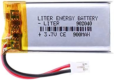 Аккумулятор Lithium Polymer 3.7V 902040, ёмкость 900mAh, со штекером JST 2.0мм Liter energy battery