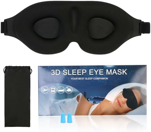 Маска для сна Generic Memorie Foam Sleep Mask for Men Women Generic