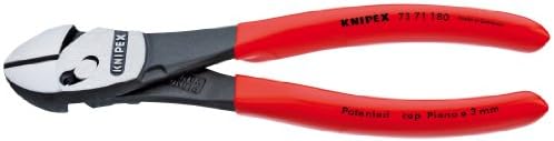 KNIPEX - 73 71 180 Knipex Tools LP - 7371180 TwinForce High Performance Leverage Diagonal Cutter with Dipped Handle, Red Knipex