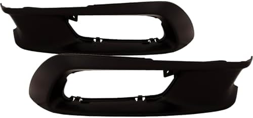 HEADLIGHTSDEPOT Driver and Passenger Front Bumper Fog Light Insert Trim Compatible With 2012 Honda Civic Sedan Headlightsdepot