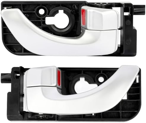 LUJUNTEC Interior Door Handles,Rear Door Handles Driver Left Passenger Right Side,Replacement for 2005-2008 for Hyundai for Sonata,2pcs Silver Handles Replace Lujuntec