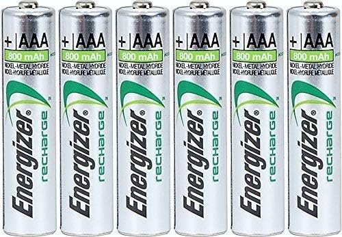 Никель-металлгидридные аккумуляторы AAA 800 мАч, 1,2 В, 6 шт. Energizer