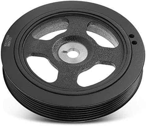 A-Premium Engine Harmonic Balancer Pulley - DOHC L4 1.6L - Compatible with Hyundai & Kia Cars - 13-19 - Elantra (GT), Sonata, Tucson, Veloster, Kona, Soul, Optima, Forte5, Forte Koup, for# 231242B700 A-Premium