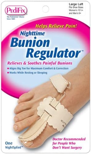 PediFix Nighttime Bunion Regulator, Large Left Pedifix