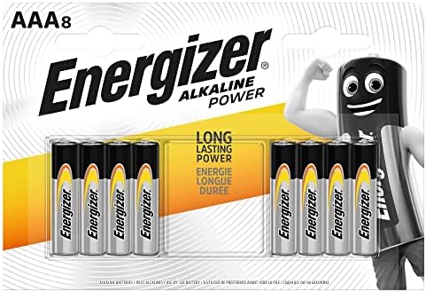 Щелочные батареи AAA в упаковке из 8 штук, хранение энергии до 10 лет Energizer