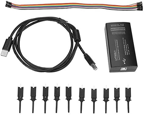 LHT00SU1 Virtual Oscilloscope 16 Channel Logic Analyzer USB Connection Generator Line Testing Clamp 128M Memory LiebeWH