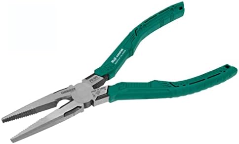 ENGINEER PZ-60 Screw Removal Pliers, 193mm Long Nose Pliers with screw extracting serrated jaws Engineer