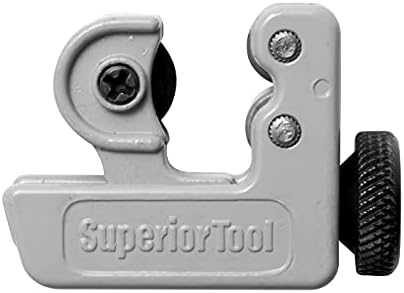 Superior Tool 35078 7/8" O.D. Mini Tubing Cutter-Seven Eighths Outside Diameter Tube Cutter,Gray Superior Tool