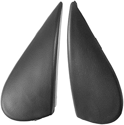 X AUTOHAUX 1 Pair Front Left and Right Mirror Corner Triangle Fender Cover Rearview Triangle Trim Panel for Nissan Versa 1.6L at Sedan S 96318-3BA0A 96319-3BA0A X Autohaux