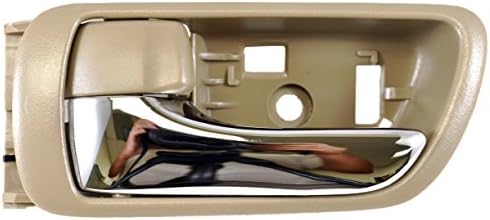 PT Auto Warehouse TO-2469ME-LH - Inside Interior Inner Door Handle, Beige/Tan Housing with Chrome Lever - Driver Side PT Auto Warehouse