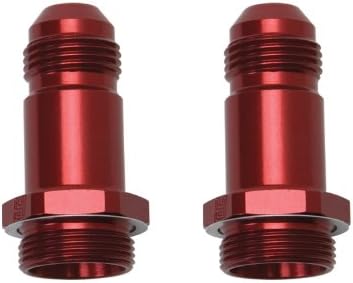 Edelbrock/Russell 640210-8 AN Red Anodized Carburetor Adapter Fitting Edelbrock