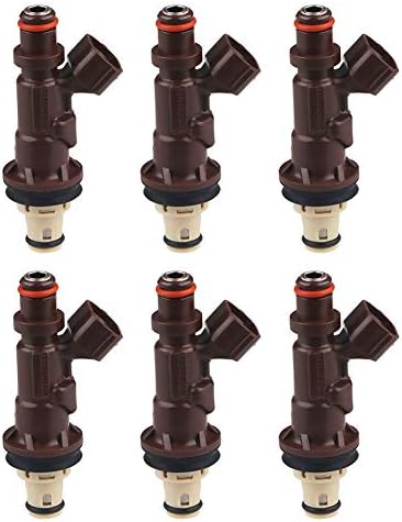 JDMON Compatible with Fuel injectors Toyota 4Runner Tacoma Tundra 3.4L V6 1999-2004 Replace 2320962040 2172933 2 Hole Pack of 6 JDMON