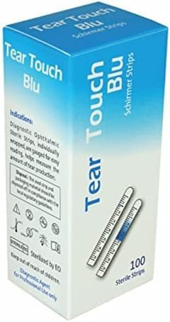 Ophthalmic Tear Touch Blu (Schirmer Tear Test Strips with Blue Mark) - 200, Cs329 COSMID