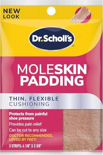 Dr. Scholl's Moleskin Padding Strips, 3 Count (Pack of 6) Dr. Scholl's