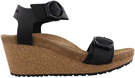 Женские черные кожаные сандалии Birkenstock Soley с оригинальной стелькой для комфорта Birkenstock