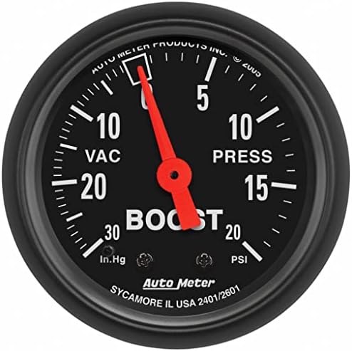 AutoMeter Boost Vacuum Gauge Z Series 52mm | 20 PSI Mechanical KarParts360