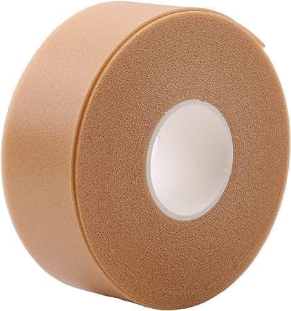 Yellow-Brown Moleskin for Feet Mole Skin Bandage Roll with Extra Templates Heavy Duty Fabric Padding Tape for Shoe Friction Practical Design Moleskin, Foot Health, Health Care Calsgkspray