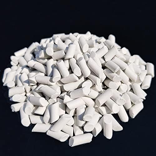 5 LBS 5/16” Dia. X 5/8” Long Large Cylinder Size Rock Tumbling Ceramic Filler Media Non-Abrasive Ceramic Pellets for All Type Tumblers (5 Pounds) Sackorange