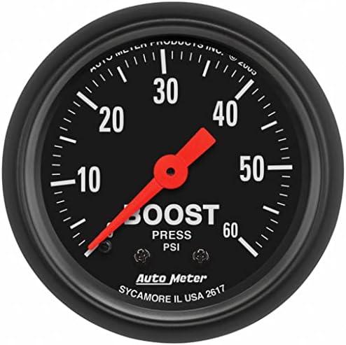 AutoMeter Boost Gauge Mechanical | Z Series | 52mm | 0-60 PSI KarParts360