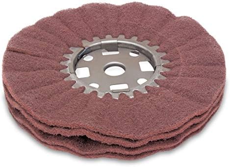 Eastwood 8 in. Non-Woven Abrasive Buffing Polishing Wheel Scouring Pad Grinding Flap Eastwood