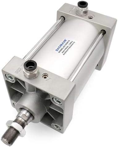 Baomain Pneumatic Air Cylinder SC 100 x 75 PT 1/2; Bore: 4", Stroke: 3"; Screwed Piston Rod Dual Action Baomain