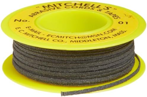 Mitchell Abrasives 01 Flat Abrasive Tape, Aluminum Oxide 180 Grit 1/16" Wide x 25 Feet Mitchell Abrasives