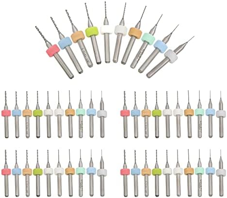 Набор буравчиков из вольфрамовой стали для PCB, 50 шт, диаметр 0.3-1.2 мм, для печатных плат и ювелирных изделий Bootop Pin