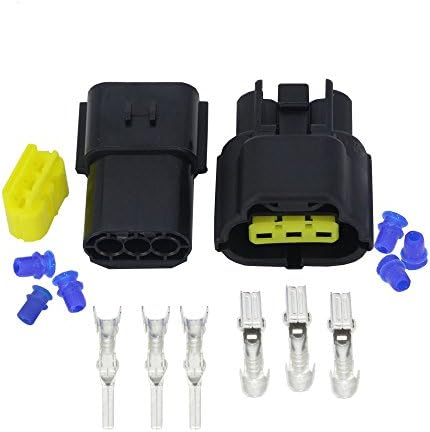 5 Sets/Kits 1 Pin 1.8mm Series Connector DJ70116Y-1.8-11/21 Waterproof Electrical Wire Connector Oxygen Sensor Connector Plug Automobile Connector 174877-2&174879-2 Cnlw