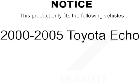 Transit Auto - Rear Brake Drum Shoes Spring And Cylinders Kit (6Pc) For 2000-2005 Toyota Echo K8N-100496 Transit Auto