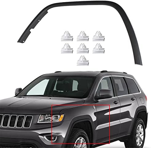 Front Left Side Paintable Factory Style Wheel Arch Trim Flares Replacement for 2011-2017 Grand Cherokee CH1290106 Munirater